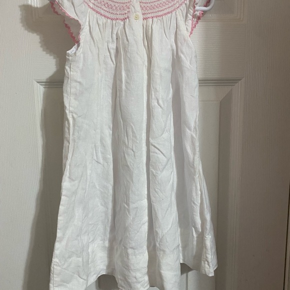 White and Pink Kids Dress - Picture 6 of 9